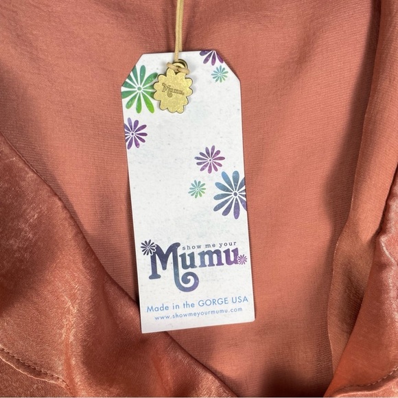 Show Me Your Mumu Dress Womens Medium Winne Satin Feminine Coquette Party Club - Picture 9 of 10